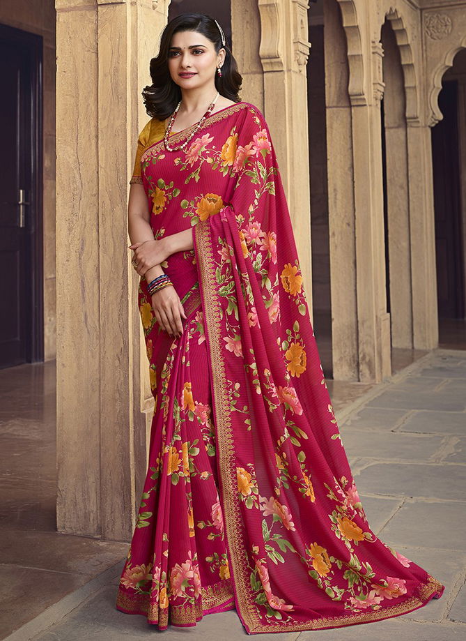 Starwalk 63 Latest Fancy Party Wear Designer Georgette Printed Saree Collection